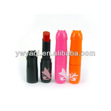 2013 Newest Arrival Women Cute Cat Plastic Tube Long Lasting Lipsticks With Fruit Smell